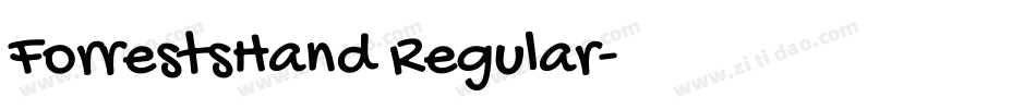 ForrestsHand Regular字体转换